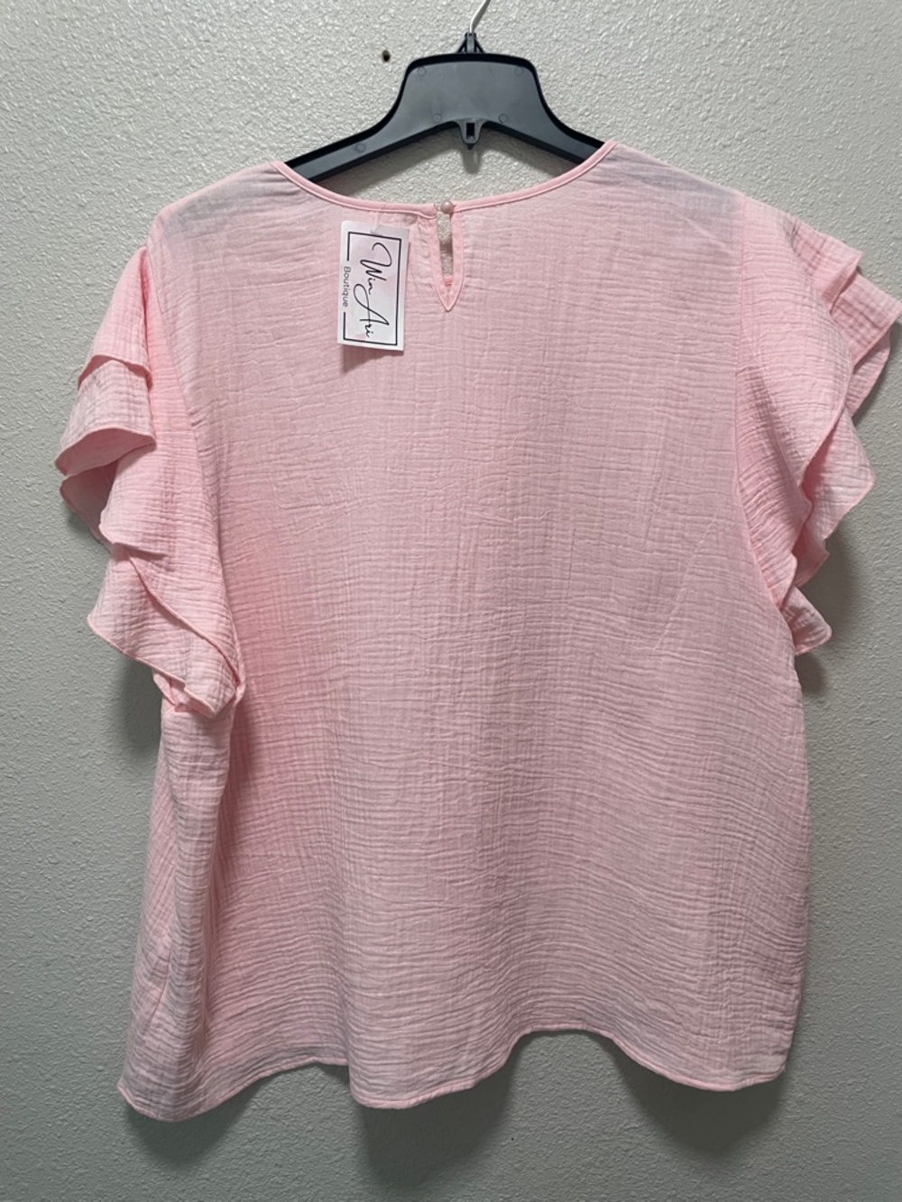 Cotton Candy Women’s Ruffle Sleeve Blouse - Picture 3 of 6